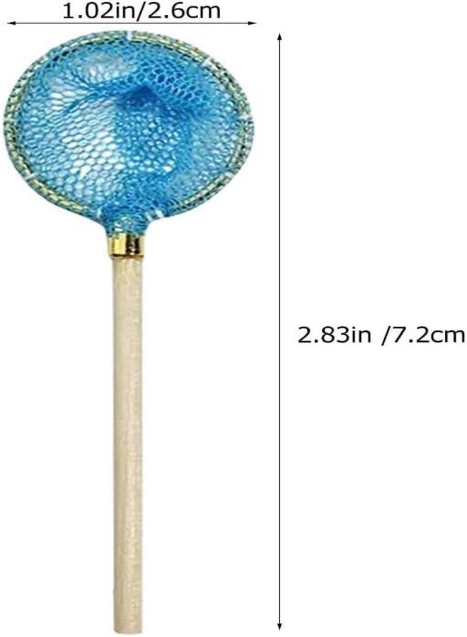 aoukoslt 2Pcs 1/12 Miniature Fishing Nets Dollhouse Decoration Accessories, DIY Doll House Kit, Decorations - Image 2